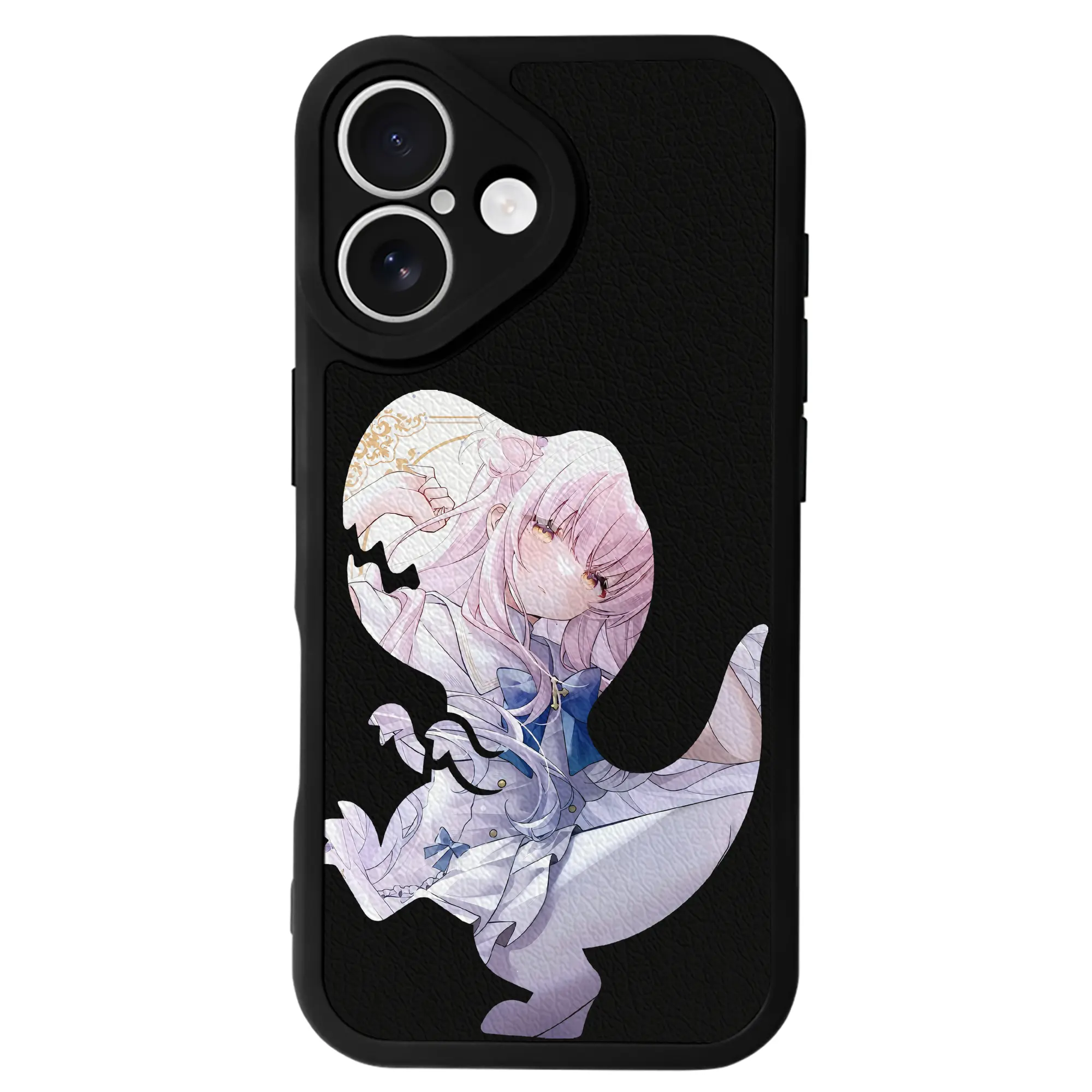 ブルーアーカイブ グッズ 聖園ミカ - IPhone 16シリーズ対応 ・ シリコンスマホケース ・ レザー調 ・ 高精度フィット ・ 耐衝撃 ・ ワイヤレス充電対応 ・ 精密カット